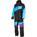 Klim Ripsa 2023 One Piece Snowmobile Suit, black-turquoise-purple, Size XS