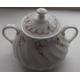 Pink Garland, Lovely Vintage 'Wedgwood' twin~handled covered sugar bowl.