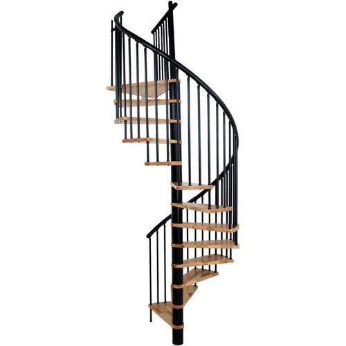 Minka Spindeltreppe SPIRAL EFFECT schwarz Wendeltreppe , 140 cm, Weiß