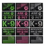 Fragen Sie nach Haustier leuchtenden Haustier Gurt Aufkleber Service Hund K9 Hund Abzeichen