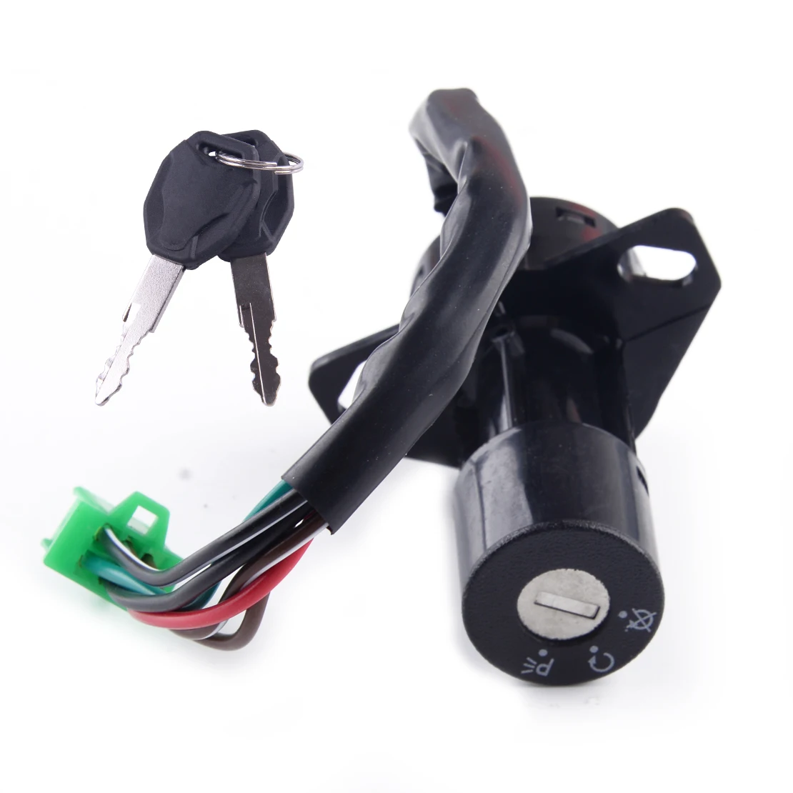 Blocco interruttore di accensione a 6 fili di sicurezza per moto con set di 2 chiavi adatto per accessori Suzuki GS125