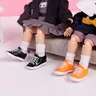 Ob11 Pop Zwart Canvas Skate Schoenen Met Schoenveter Pop accessori Schattig Voor Penny Ymy Obitsu
