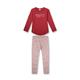 Sanetta Mädchen-Schlafanzug Rot | Bequemer Schlafanzug für Mädchen lang. | Pyjamaset Größe 152