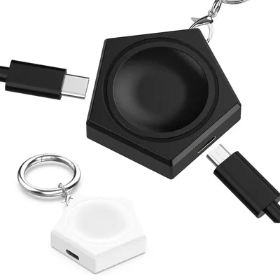 Tragbares Ladegerät für Samsung Galaxy Ultra 2025/Watch 8/ 7/6 Classic/5/5 Pro/Active 2/Watch4/3 Magnetisches Schlüsselanhänger-Wireless-Ladegerät