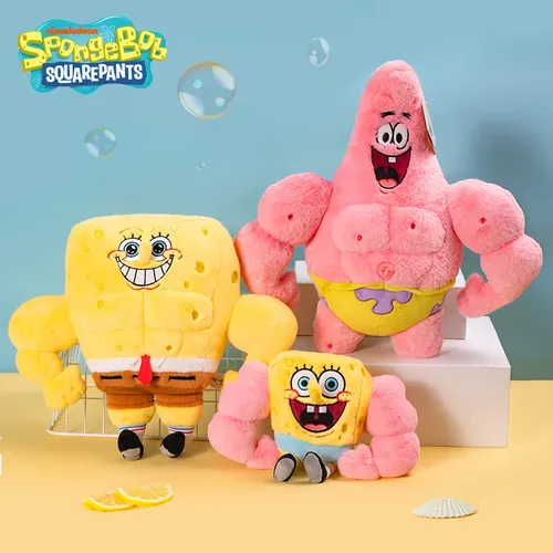 SpongeBob Patrick Star Stofftier Fitness Guru niedliche Puppe Halloween Geschenk Geburtstag