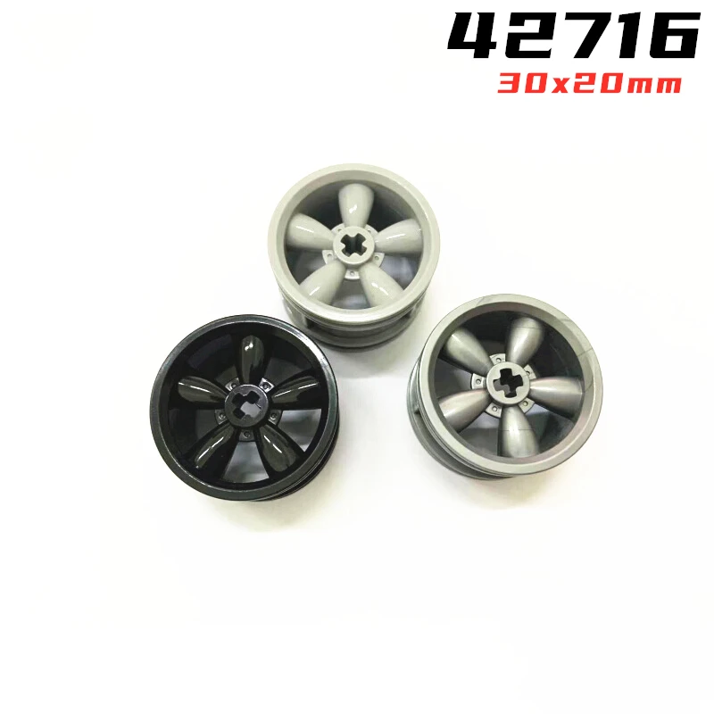 Regenbogen Schwein MOC 42716 Rad 30 x 20 5 Speichen ohne Stiftlöcher Ziegel Baustein Partikel DIY Kind Gehirn Spielzeug Geburtstagsgeschenk Image