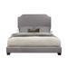 Wyman Gray Fabric Upholstered Panel Bed