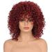 SUCS Synthetic Curly Hair Wigs Woman Short Kinky Hair Jet Black Heat Resistance Fiber