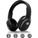 FM Radio Headphones with Bluetooth Rechargeable Portable Headset with Built-in Microphone Lightweight and Comfortable Ear Muffs for Jogging Cycling