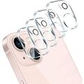 [4 Pack] Camera Lens Protector Designed for iPhone 13 6.1-Inch ï¼† iPhone 13 mini 5.4-Inch Accessories Camera Cover 9H Tempered Glass Ultra HD Anti-Scratch Case Friendly Easy to Install