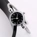 Stiwee Smartwatch Creative Striped Quartz Watch Leather Watch with Diamond Strap/Gray