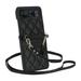 Crossbody Strap Case For Motorola Razr 40 Case Wallet Card Holder Protection case Shoulder Strap Leather case Anti-Loss and Anti-Shock Phone case for Motorola Razr 40 Black