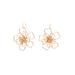 Women's Floral Beaded Earrings by Accessories For All in Gold
