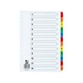 Q-Connect Extra Wide 1-12 Index Tabs - Reinforced And Multi-Coloured (KF76985)