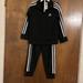 Adidas Matching Sets | Adidas Boys 2pc Pants Set Full Zip Jacket Jogger Black, Size 4t | Color: Black | Size: 4tb