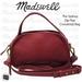 Madewell Bags | Madewell The Sydney Zip Top Crossbody Bag Burgundy Leather Satchel Or Crossbody | Color: Red | Size: View Photos