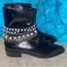 Zara Shoes | Fancy Zara Patent Boots Size 40 | Color: Black | Size: 9