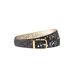 Women's Reversible Laser Cut Belt by Accessories For All in Black Gold (Size 14/16)