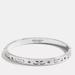 Coach Jewelry | Coach Silver Signature Hinged Bangle Brand New With Tags | Color: Silver | Size: Os