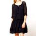 Anthropologie Dresses | Anthropologie Meadow Rue Black Embroidered Katya Peasant Dress | Color: Black | Size: 4p