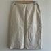 Michael Kors Skirts | Michael Kors Made In Italy Linen Cotton Skirt Size 2 | Color: Cream/Tan | Size: 2