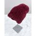 Free People Accessories | Free People Head In The Clouds Fuzzy Slouchy Beanie Hat In Berry Maroon Os | Color: Red | Size: Os