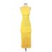 Esteban Cortazar Collective Casual Dress: Yellow Dresses - Women's Size Small