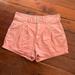 Anthropologie Shorts | Anthro Pilcro Pleated Cuffed Hi Rise Chino Shorts Sz 30 | Color: Pink | Size: 30