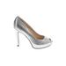 Guess Heels: Slip On Stiletto Cocktail Silver Shoes - Women's Size 8 - Round Toe