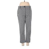 Ann Taylor Khaki Pant: Black Checkered/Gingham Bottoms - Women's Size 6 Petite