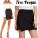 Free People Skirts | Free People Black Micro Mini Mod Wrap Ribbed Knit Pencil Skirt Sz Sm | Color: Black | Size: S