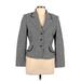 Tahari by ASL Blazer Jacket: Gray Chevron/Herringbone Jackets & Outerwear - Women's Size 10