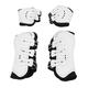 Horse Tendon Protectors, Adjustable Boots for Horses, with Protection on Front and Hind Legs, White Set of 4 Tendon Protection Boots to Cushion Impacts(M)