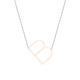 Dazzlingrock Collection Uppercase Letter Alphabet 'B' Initial Sideway Pendant with 18 inch Gold Chain for Women in 18K Rose Gold