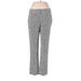 Donna Ricco Dress Pants - Mid/Reg Rise Straight Leg Boot Cut: Gray Bottoms - Women's Size 8