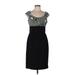 London Times Casual Dress - Party Scoop Neck Sleeveless: Black Dresses - Women's Size 10