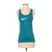 Nike Active Tank Top: Teal Activewear - Women's Size Small
