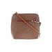 Vera Pelle Leather Crossbody Bag: Pebbled Tan Color Block Bags