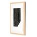 17 Stories Angle in Kalamata by The Holly Collective - Single Picture Frame Painting Metal in Black | 40 H x 30 W x 2.5 D in | Wayfair