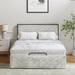 Winston Porter Neilius Upholstered Platform Bed w/ Washable Slipcover Polyester in Gray/White | Twin | Wayfair 78A69986C9DE441A8A8E08108AE3E7E3