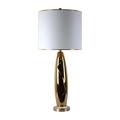 Mercer41 Table Lamp Ceramic/Plastic in White/Yellow | 35 H x 15 W x 15 D in | Wayfair 39DD2810068847B8BFB7B61424044F54