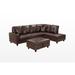 Brown Sectional - Latitude Run® 103" Wide Linen Left Hand Facing Sofa & Chaise w/ Ottoman Linen | Wayfair A2A50DFA0A0D443C9E45FB57CE62D160