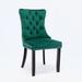 House of Hampton® Jarib Dining Chair Wood/Upholstered/Velvet in Green | 37.5 H x 19.7 W x 24.4 D in | Wayfair 02D974668A6044F4BDB8CC5F182090DD