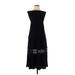 Zesica Casual Dress - A-Line High Neck Sleeveless: Black Print Dresses - Women's Size Small