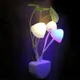 Lampe LED colorée plus lente avec capteur de lumière veilleuse champignon pour pièce nouveauté