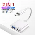 Adattatore OTG per iPhone 14 13 12 11 Pro Max XR 8 Plus Cavo da fulmine a USB 3.0 Convertitore per mouse Tastiera Lettore di schede fotocamera