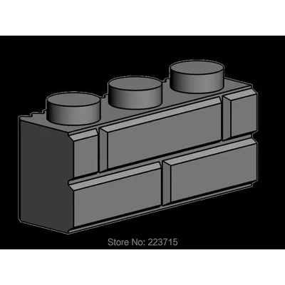 *Brick 1x3 mit geprägtem Ziegelstein * DIY-Erleuchtungsblock-Ziegelteil Nr. 20 Stück, die mit Image