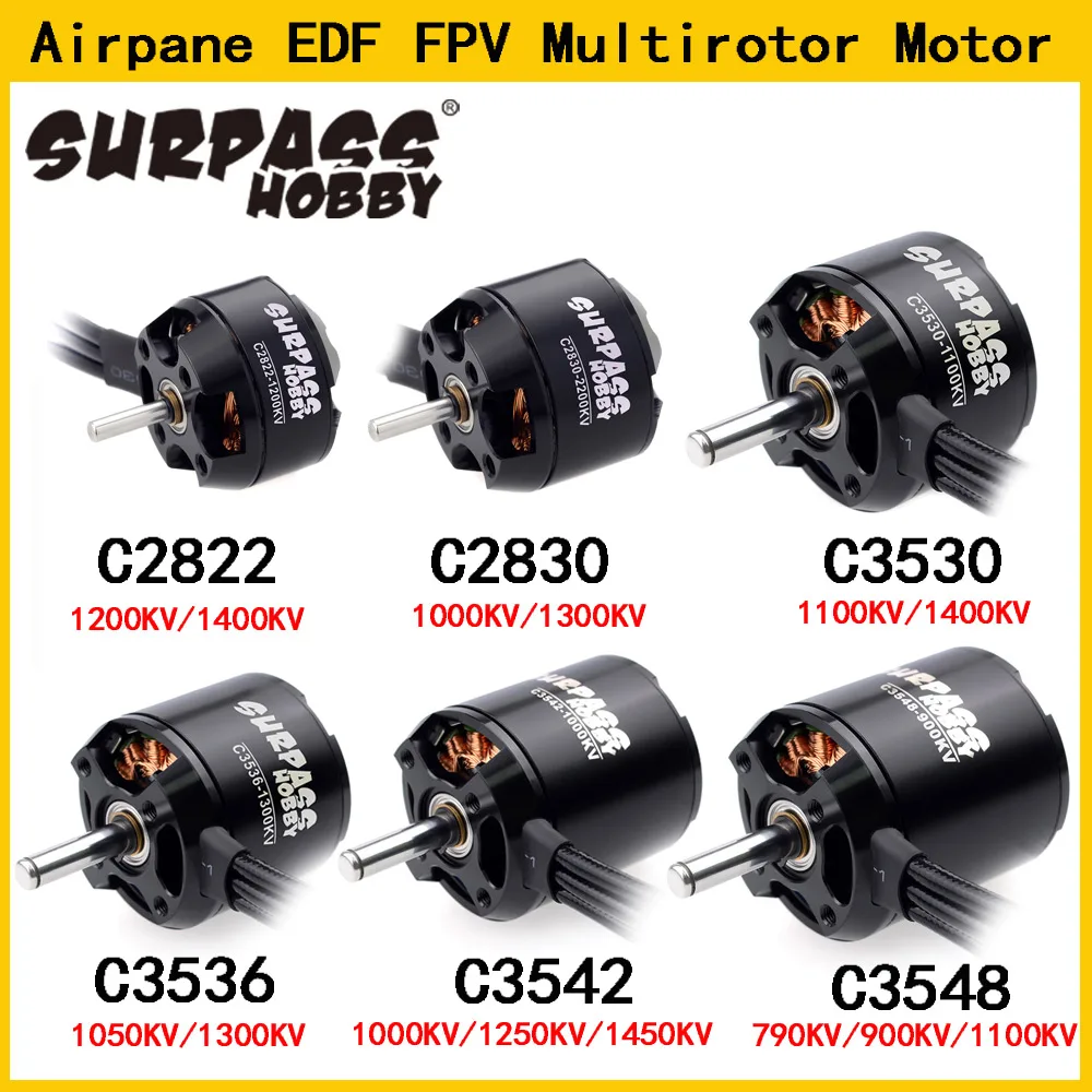 Surpass Hobby 2822 2830 3530 3536 3542 3548 Bürstenloser Motor für Flugzeug EDF FPV Multirotor Quadcopter