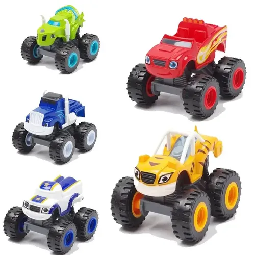 Flamme und Maschine Monster Auto Spielzeug russische Brecher LKW Fahrzeuge Figur Blaze Spielzeug