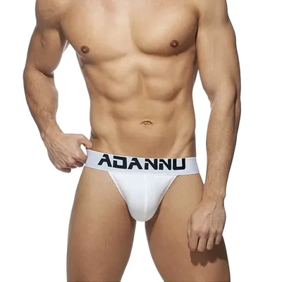 Männer Unterwäsche Sexy Männer Schriftsätze der Baumwolle Höschen Atmungsaktive Ropa Interior Cueca Kurze bikini Unterhose Niedrige Taille U Beutel AD214 Image